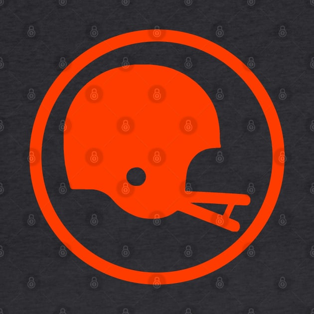 Two-Bar Helmet Minimalist Logo (Orange) by HelmetAddict